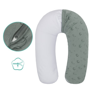 Fillikid kojící polštář whale green 190 cm