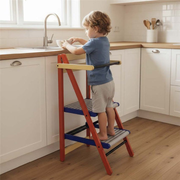 Dřevěný Kitchen Helper - dětský pomocník, Multicolor