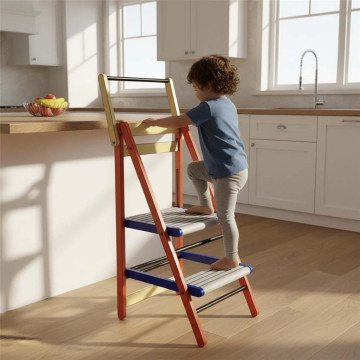 Dřevěný Kitchen Helper - dětský pomocník, Multicolor