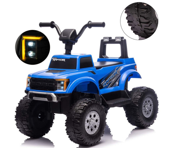 Elektrická čtyřkolka Milly Mally Ford F-150 Raptor blue, Modrá