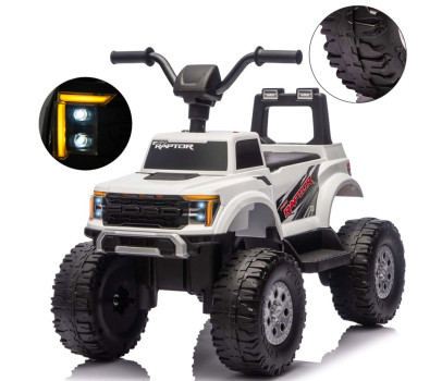 Elektrická čtyřkolka Milly Mally Ford F-150 Raptor white, Bílá