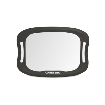 Zpětné zrcátko do auta s LED podsvícením - černé