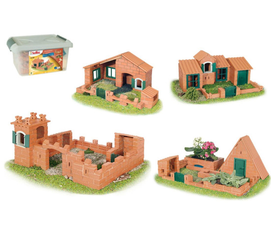 Stavebnice Teifoc Domek Raul II 280ks v plastovém boxu 41x19x30cm