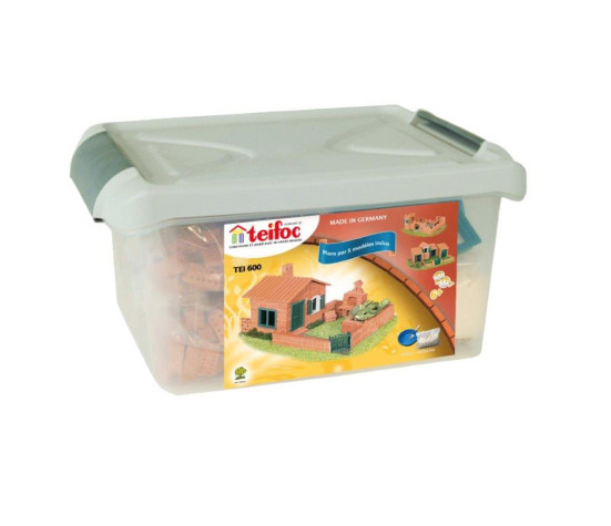 Stavebnice Teifoc Domek Raul II 280ks v plastovém boxu 41x19x30cm