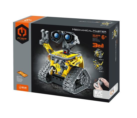 Stavebnice iM.MASTER 3v1 programovatelný robot RC plast 2,4GHz 434dílků na bat. v krabici 31x23cm