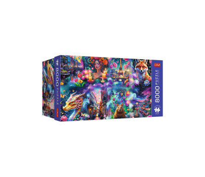 Puzzle Premium Plus: Colorful World/Barevný svět 8000 dílků 180,6x132,6cm v krabici 45x21x24cm