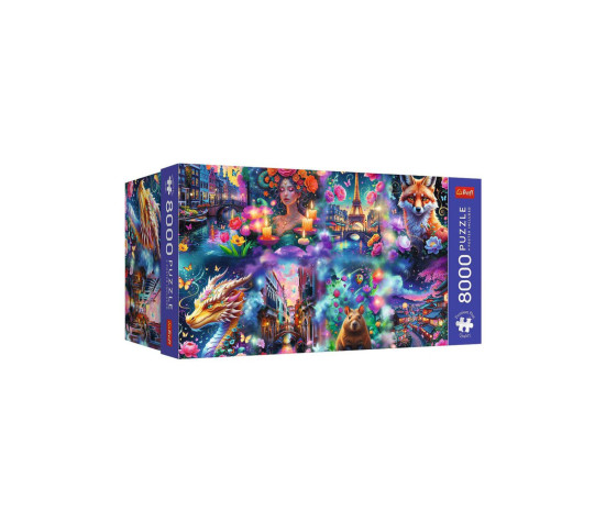 Puzzle Premium Plus: Colorful World/Barevný svět 8000 dílků 180,6x132,6cm v krabici 45x21x24cm
