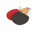 Sada stolní tenis/ping pong pálky dřevěné 2ks + míčky 3ks v blistru 19x30cm