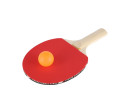 Sada stolní tenis/ping pong pálky dřevěné 2ks + míčky 3ks v blistru 19x30cm