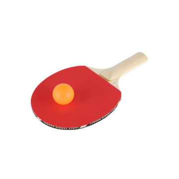 Sada stolní tenis/ping pong pálky dřevěné 2ks + míčky 3ks v blistru 19x30cm