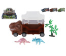 Auto nákladní dinosaurus s doplňky 16x7cm 3 druhy 6ks v boxu