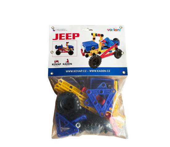 Stavebnice Variant Mini Jeep v sáčku 22x37cm