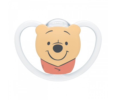 Dudlík NUK Perfect Match Air Disney Medvídek Pú 6-18 měsíců white, Bílá 6-18 m