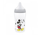 Kojenecká láhev NUK Perfect Match s kontrolou teploty Disney Mickey 260 ml grey, Šedá