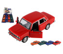 Auto retro plast 18cm na baterie se světlem se zvukem na setrvačník 4 barvy 8ks v boxu