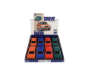 Auto retro plast 18cm na baterie se světlem se zvukem na setrvačník 4 barvy 8ks v boxu