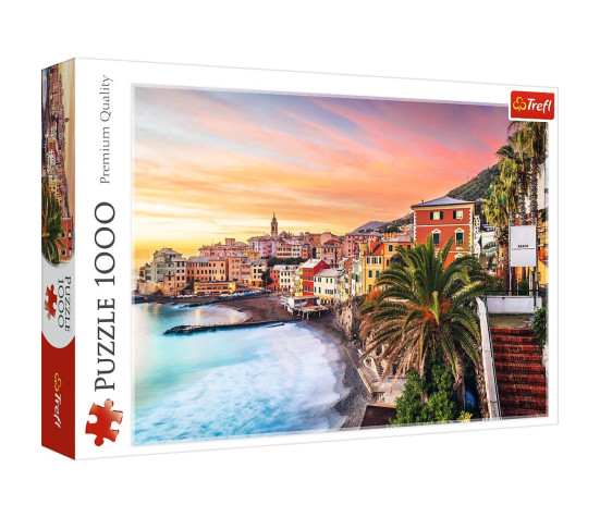 Puzzle Bogliasco, Ligurie, Itálie 1000 dílků 68,3x48cm v krabici 40x27x6cm