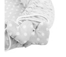 Luxusní hnízdečko s polštářkem a peřinkou New Baby z Minky Srdíčko šedé, Šedá