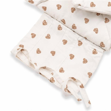 Klasická šněrovací zavinovačka New Baby srdíčka, Béžová