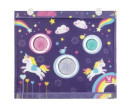 Sluneční clona do auta 45×52 cm – barevná síťovaná clona pro děti od narození, Unicorn