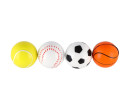 Míček extrémně skákací sportovní pěnový 6cm 4 druhy v sáčku 12 ks v boxu