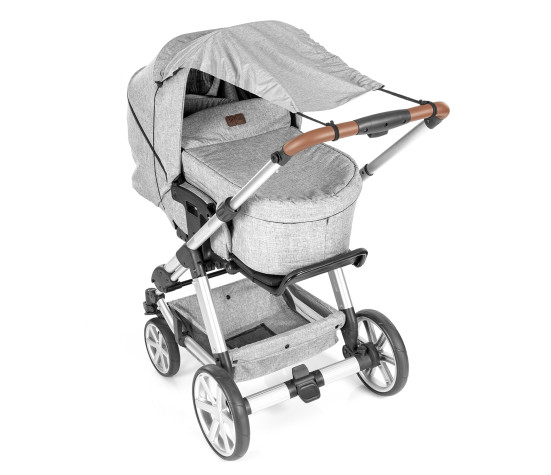 Reer Sluneční clona na kočárek ShineSafe grey - melange UPF 80+
