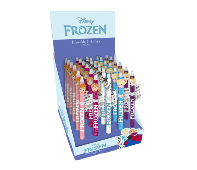 Tužka/pero gumovací Frozen 15cm 5 druhů 30ks v boxu