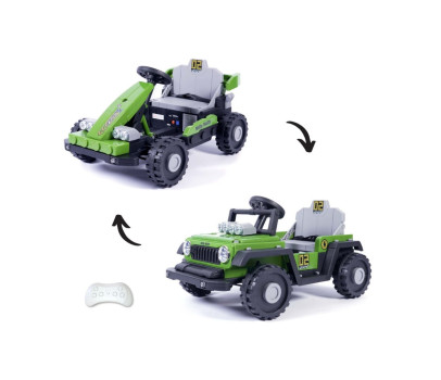 Elektrické autíčko Milly Mally Prime 2w1 green, Zelená