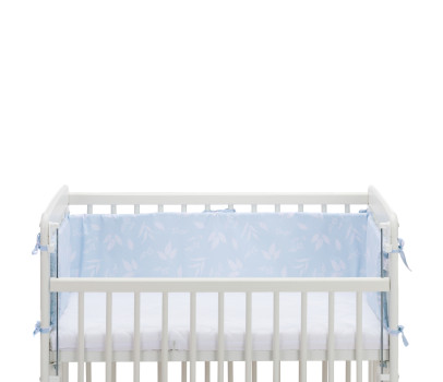 Fillikid Ložní souprava Luxe leaves light blue + matrace