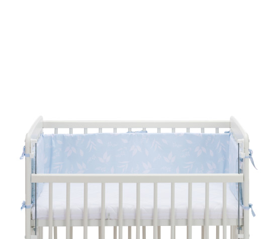 Fillikid Ložní souprava Luxe leaves light blue + matrace