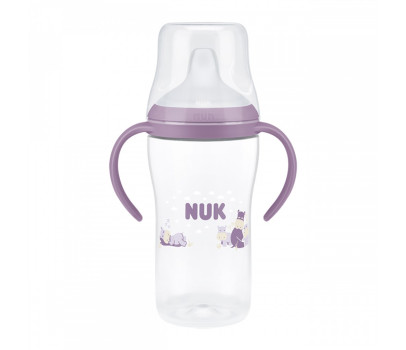Kojenecká láhev NUK Perfect Match na učení Hippo 260 ml, Fialová