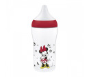 Kojenecká láhev NUK Perfect Match s kontrolou teploty Disney Minnie 260 ml red, Červená