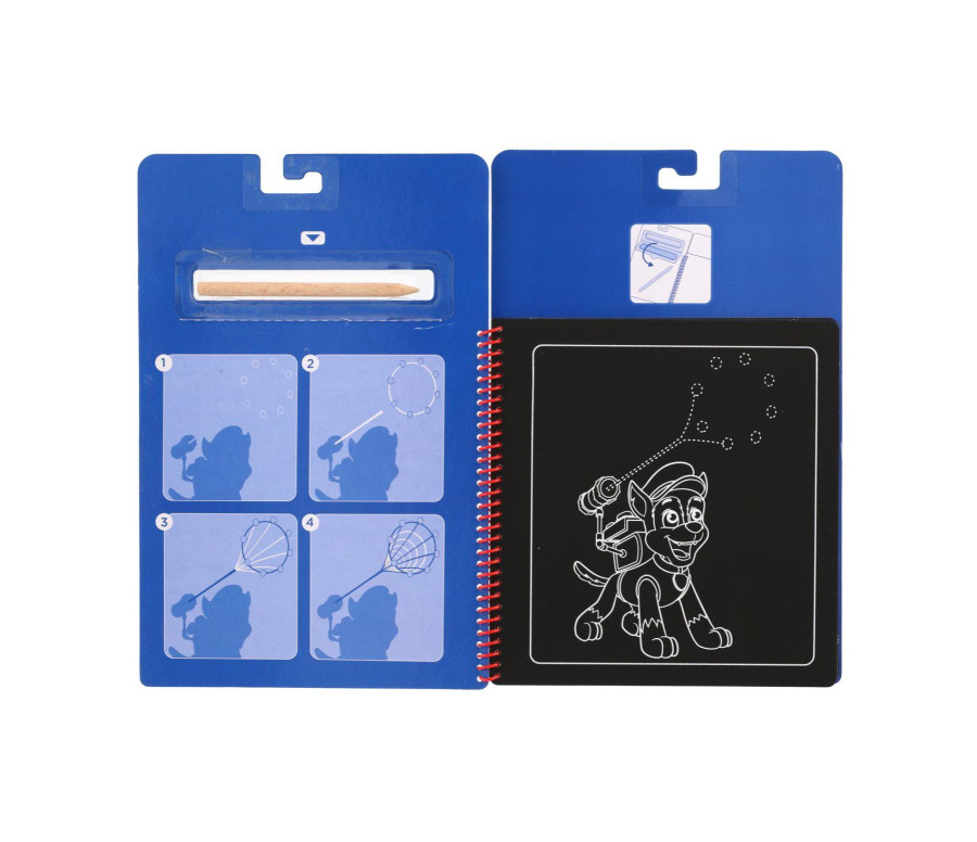 Škrabací obrázky/blok Chase Paw Patrol/Tlapková patrola 10 listů 19x28cm