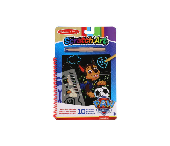 Škrabací obrázky/blok Chase Paw Patrol/Tlapková patrola 10 listů 19x28cm