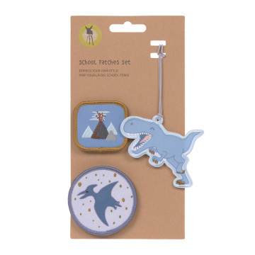 LÄSSIG School Patches Set Dinosaur
