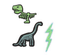 LÄSSIG Textile Woven Sticker Stick on Dino