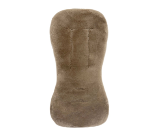 Podložka do kočárku jehněčí kůže Sand