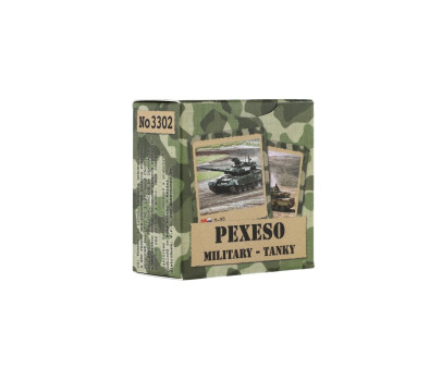 Pexeso Military Tanky společenská hra 80 kartiček v krabičce