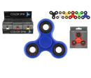 Fidget Spinner kov/plast 6 barev v krabičce 9x11cm 24ks v boxu