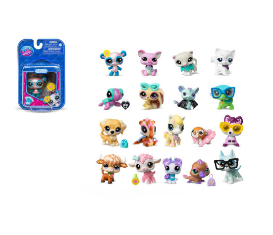 Figurka Littlest Pet Shop plast mix druhů na kartě 10x15,5cm