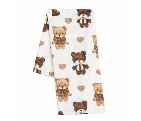 Bavlněná plena s potiskem New Baby bears with heart