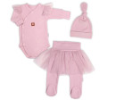 Žebrovaná rostoucí souprava 3D Lux, Sweet Angel - pudrově růžová