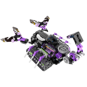 Stavebnice iM.MASTER robot RC 3v1 2,4GHz 459 dílků na baterie + dobíjecí pack v krabici 35x27x7cm