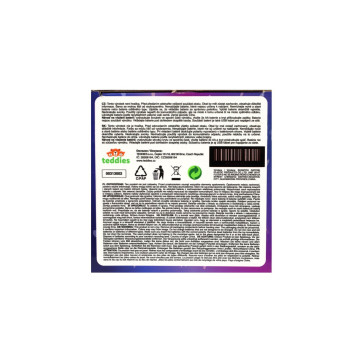 Projektor noční oblohy modrý plast 14x11cm na baterie/USB se světlem v krabici 13x14x13cm