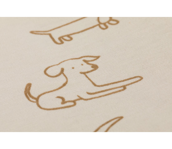 Fillikid Podložka na hraní Jersey dog beige 115×180 cm