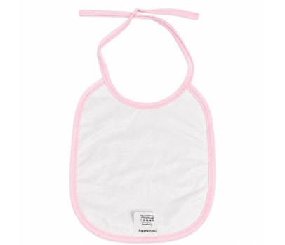 Dětský froté bryndák podšitý PVC New Baby růžový, Růžová