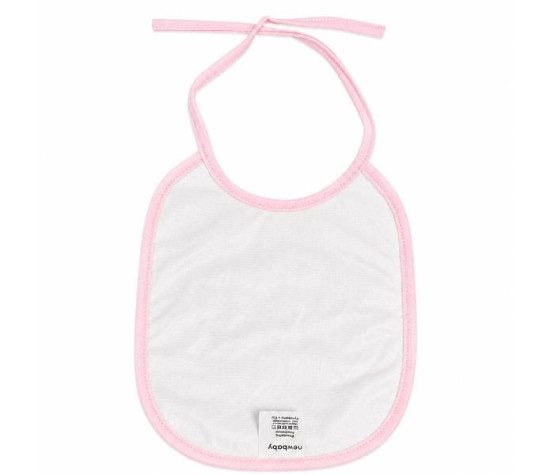 Dětský froté bryndák podšitý PVC New Baby růžový, Růžová