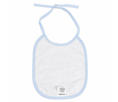 Dětský froté bryndák podšitý PVC New Baby modrý, Modrá