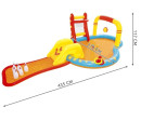 Nafukovací hřiště BESTWAY 435x213x117cm, Šedá Nafukovací hřiště BESTWAY 435x213x117cm, Šedá