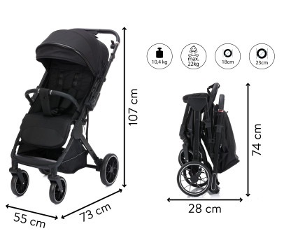 Fillikid Sportovní kočárek Axis black